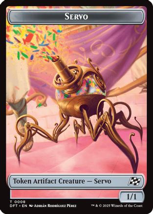 Servo // Thopter (0009) Double-Sided Token Foil (8 // 9) - Aetherdrift