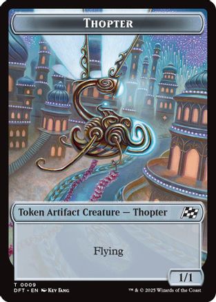 Thopter (0009) // Treasure Double-Sided Token Foil (9 // 11) - Aetherdrift | Silver Goblin