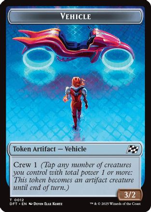 Vehicle // Pilot Double-Sided Token (DFT12 // 1)  - Aetherdrift | Silver Goblin