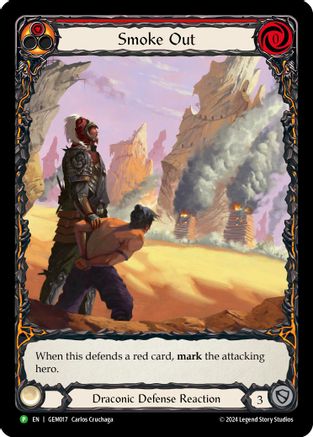 Smoke Out (Red) (GEM017) Rainbow Foil - GEM Pack 1