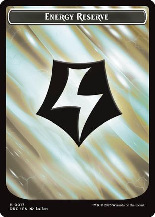 Energy Reserve // Energy Reserve Double-Sided Token (017) - Commander: Aetherdrift