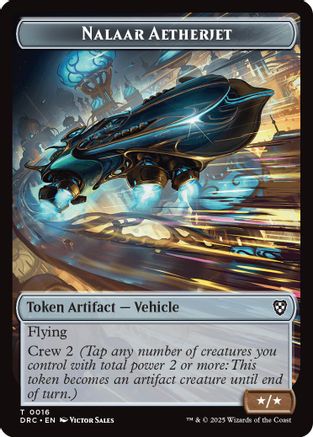 Nalaar Aetherjet // Treasure Double-Sided Token (16 // 11) - Commander: Aetherdrift | Silver Goblin