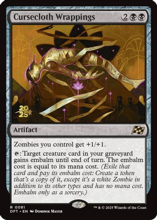 Cursecloth Wrappings (Prerelease) (081) Foil - Aetherdrift