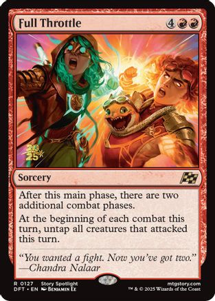 Full Throttle (Prerelease) (127) Foil - Aetherdrift
