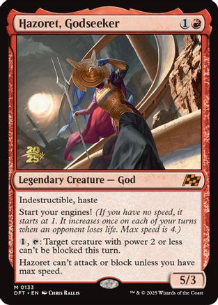Hazoret, Godseeker (Prerelease) (133) Foil - Aetherdrift