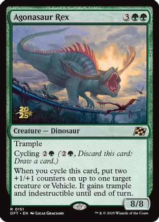 Agonasaur Rex (Prerelease) (151) Foil - Aetherdrift