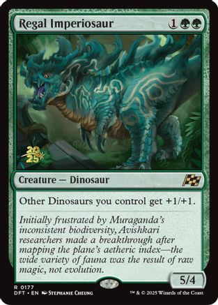 Regal Imperiosaur (Prerelease) (177) Foil - Aetherdrift
