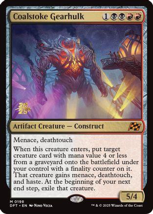 Coalstoke Gearhulk (Prerelease) (198) Foil - Aetherdrift