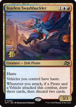 Fearless Swashbuckler (204) Foil - Prerelease Cards