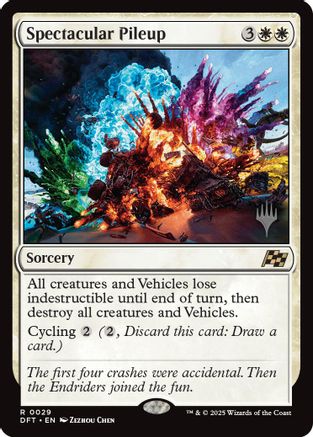 Spectacular Pileup Foil (029) - Promo Pack: Aetherdrift