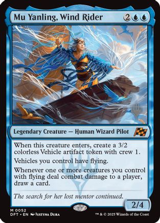 Mu Yanling, Wind Rider (052) - Promo Pack: Aetherdrift | Silver Goblin