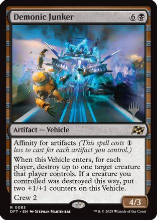 Demonic Junker Foil (083) - Promo Pack: Aetherdrift | Silver Goblin