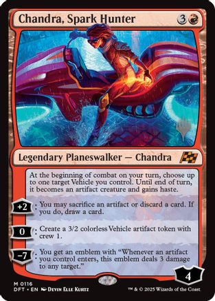 Chandra, Spark Hunter (116) - Promo Pack: Aetherdrift | Silver Goblin