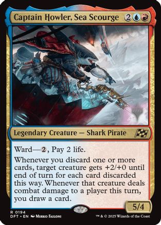 Captain Howler, Sea Scourge Foil (194) - Promo Pack: Aetherdrift