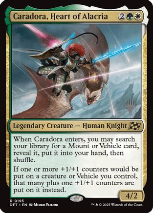 Caradora, Heart of Alacria Foil (195) - Promo Pack: Aetherdrift