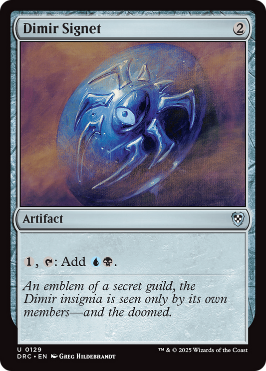 Dimir Signet (129) - Commander: Aetherdrift