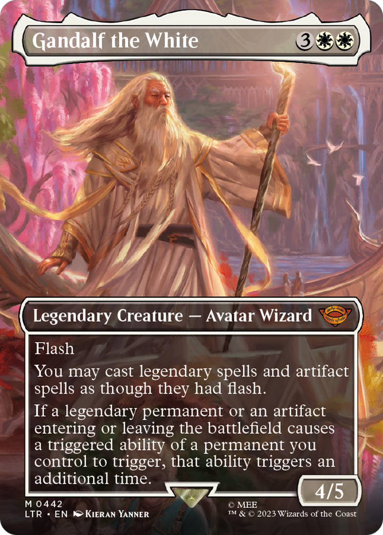 Gandalf the White (Borderless Alternate Art) [The Lord of the Rings: Tales of Middle-Earth] Foil