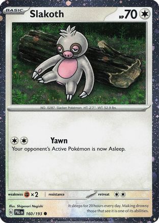 Slakoth (Cosmos Holo) (160) Holofoil  - Miscellaneous Cards & Products