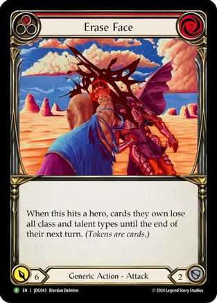 Erase Face (JDG043) Cold Foil - FaB Promos