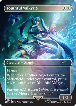 Youthful Valkyrie (Rainbow Foil) Foil (1588) - Secret Lair Drop Series | Silver Goblin