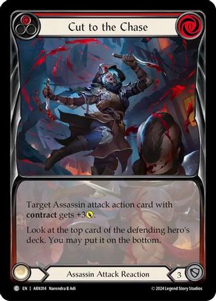 Cut to the Chase (Red) (Extended Art) (ARK014)  - Blitz Deck: The Hunted - Arakni