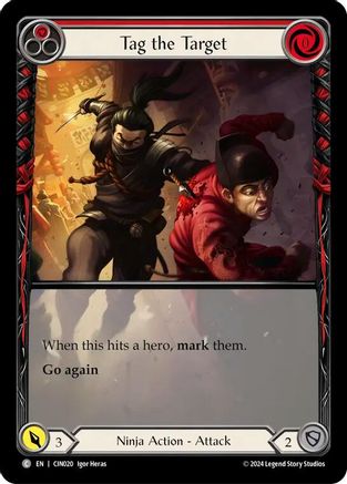 Tag the Target (Red) (Extended Art) (CIN020)  - Blitz Deck: The Hunted - Cindra
