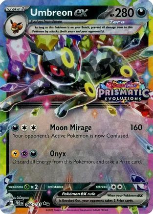 Umbreon ex - 060/131 (Prismatic Evolutions Stamp) 60 - Miscellaneous Cards & Products Holofoil | Silver Goblin