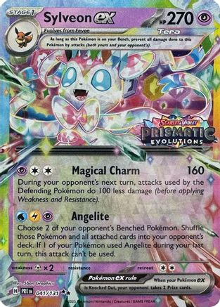 Sylveon ex - 041/131 (Prismatic Evolutions Stamp) (41) Holofoil  - Miscellaneous Cards & Products
