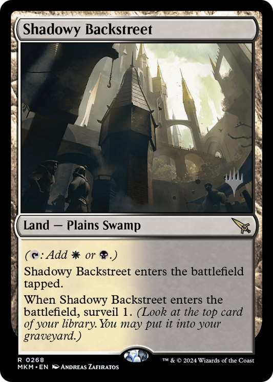 Shadowy Backstreet (Promo Pack) [Murders at Karlov Manor Promos] Foil
