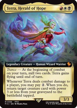 Terra, Herald of Hope (Extended Art) (186) - Commander: FINAL FANTASY