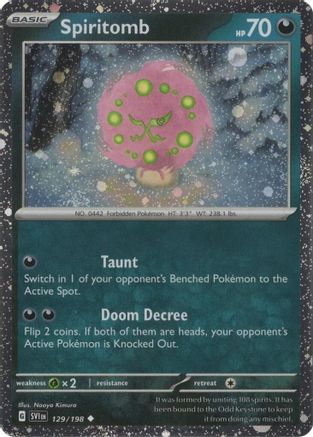 Spiritomb - 129/198 (Cosmos Holo) (129) Holofoil - Miscellaneous Cards & Products