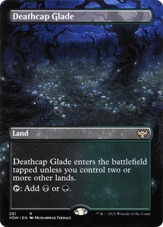 Deathcap Glade (Borderless Alternate Art) [Innistrad: Crimson Vow] Foil