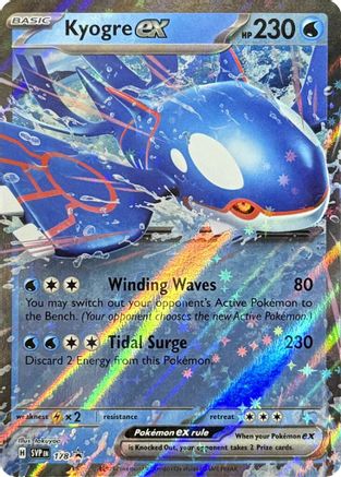 Kyogre ex - 178 (178) Holofoil - SV Scarlet & Violet Promo Cards