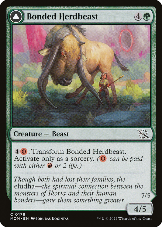 Bonded Herdbeast // Plated Kilnbeast [March of the Machine] Foil