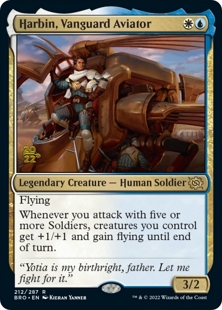 Harbin, Vanguard Aviator [The Brothers' War Prerelease Promos] | Silver Goblin