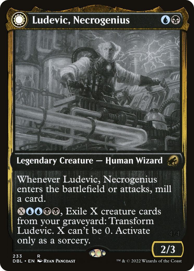 Ludevic, Necrogenius // Olag, Ludevic's Hubris [Innistrad: Double Feature] Foil