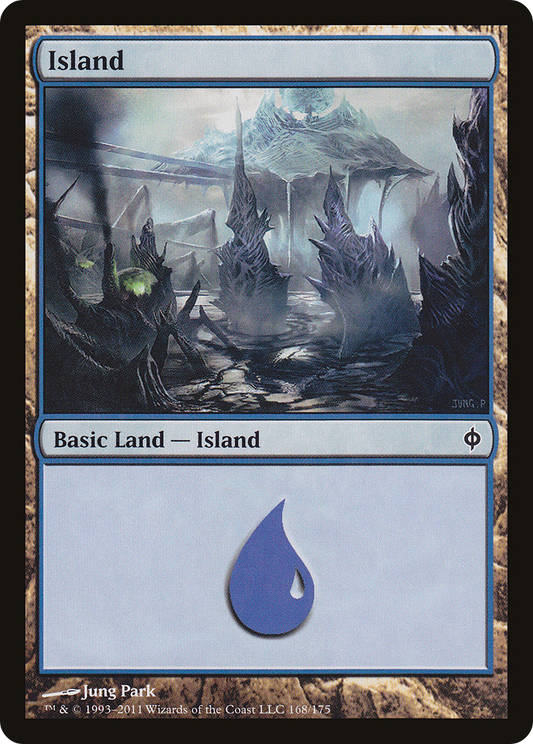 Island (168) [New Phyrexia] Foil