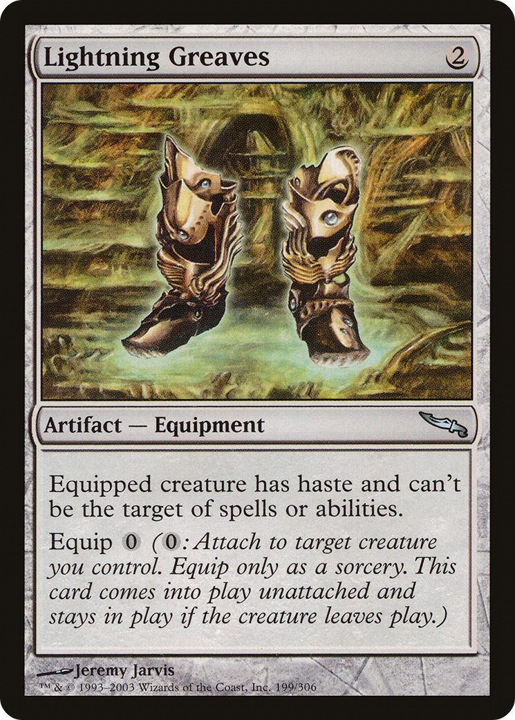 Lightning Greaves [Mirrodin] | Silver Goblin