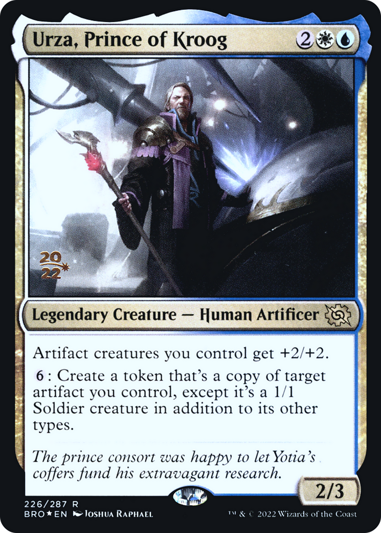 Urza, Prince of Kroog [The Brothers' War Prerelease Promos]