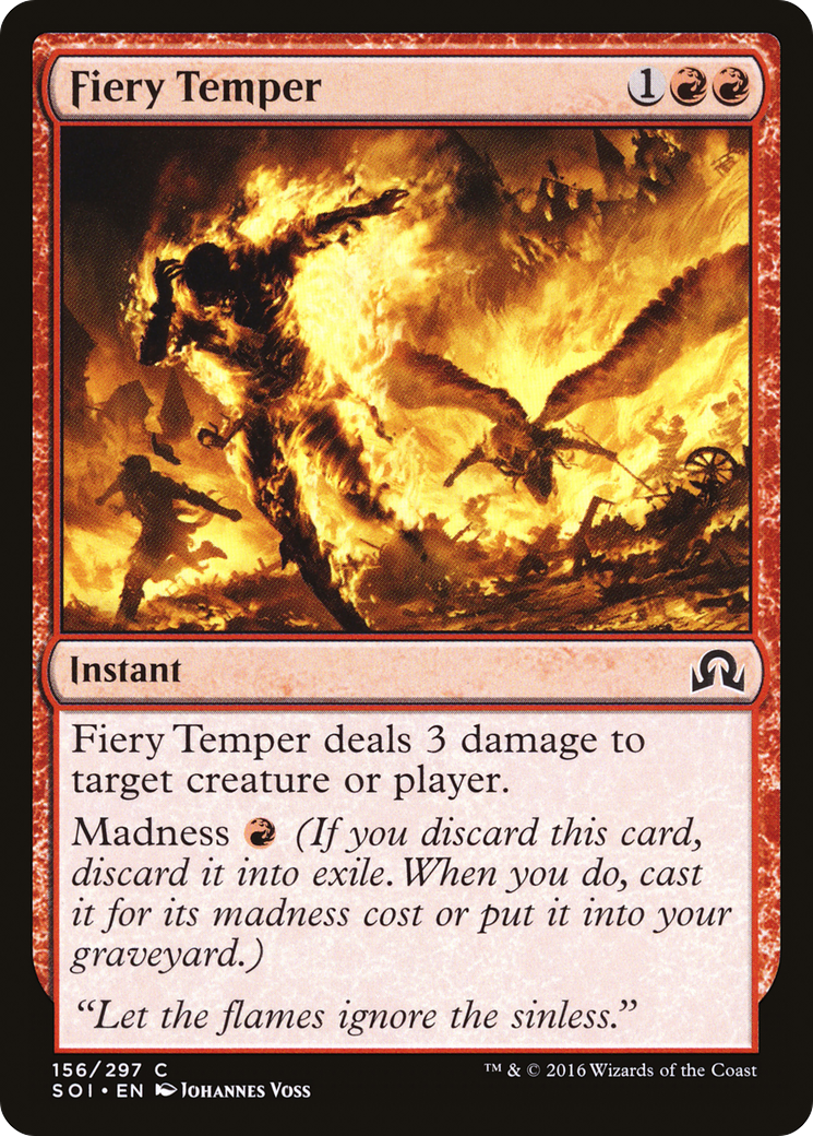 Fiery Temper [Shadows over Innistrad] | Silver Goblin