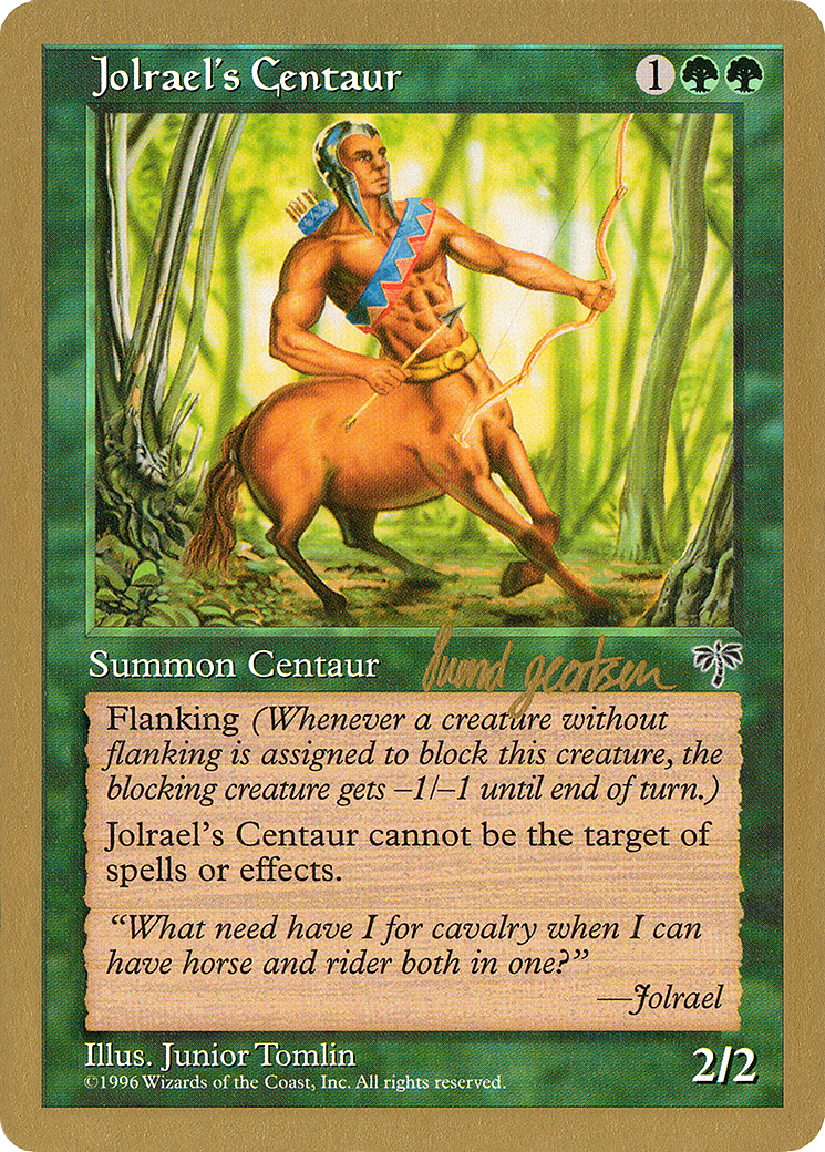 Jolrael's Centaur (Svend Geertsen) [World Championship Decks 1997] | Silver Goblin