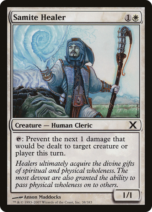Samite Healer [Tenth Edition] Foil