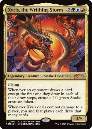 Xyris, the Writhing Storm (Year of the Snake 2025) Foil (001) - Standard Showdown Promos | Silver Goblin