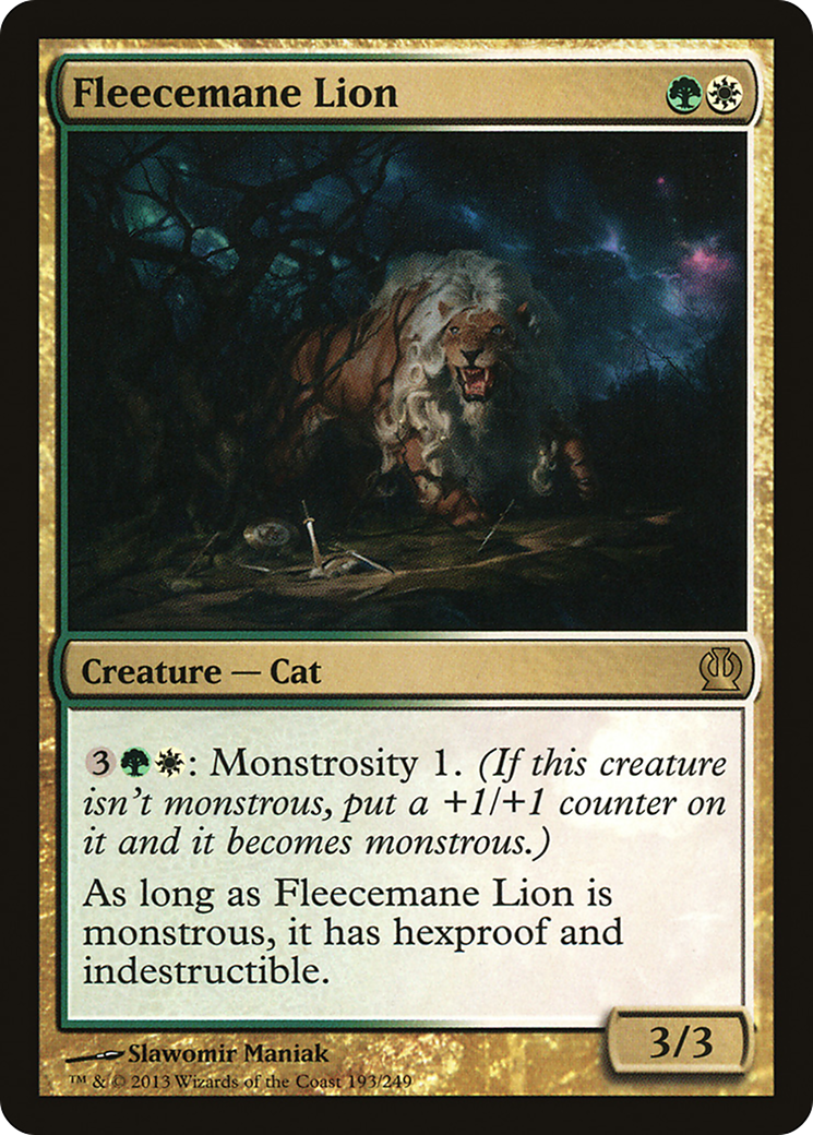 Fleecemane Lion [Theros] Foil