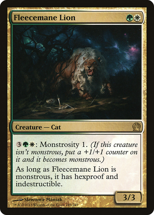 Fleecemane Lion [Theros] Foil