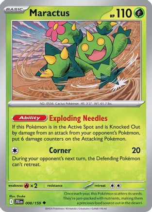 Maractus - 008/159 (8) Reverse Holofoil - SV09 Journey Together