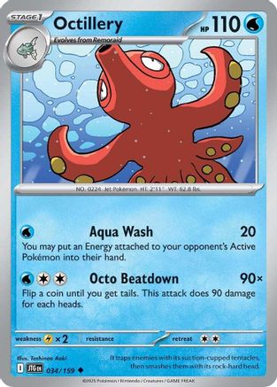 Octillery (34) Reverse Holofoil - SV09 Journey Together