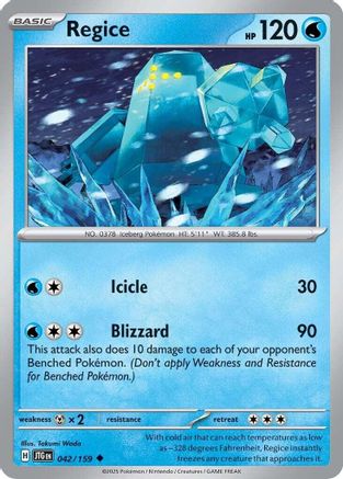 Regice (42) Reverse Holofoil - Journey Together