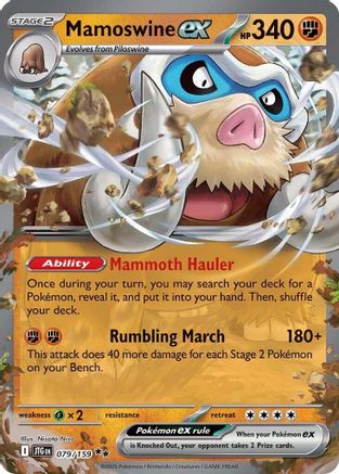 Mamoswine ex (79) Holofoil - Journey Together