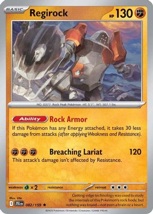 Regirock (82) Reverse Holofoil - Journey Together